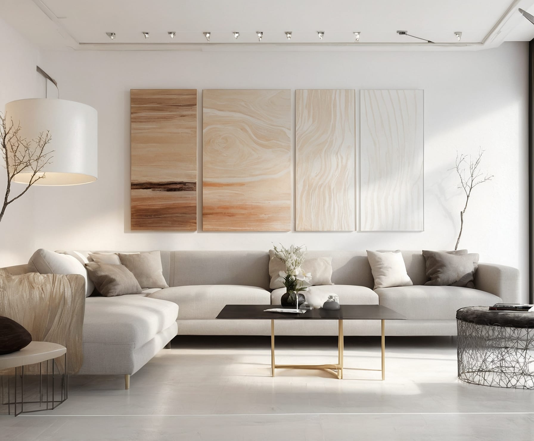 Transformación de espacios interiores con pintura.
